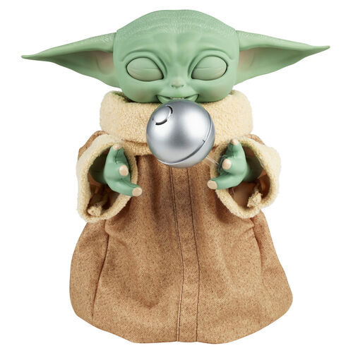 Figurina interactiva Star Wars - Baby Yoda, Galactic Snackin’ Grogu, 23,5 cm [4]