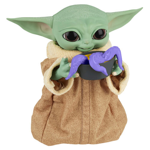 Figurina interactiva Star Wars - Baby Yoda, Galactic Snackin’ Grogu, 23,5 cm [5]