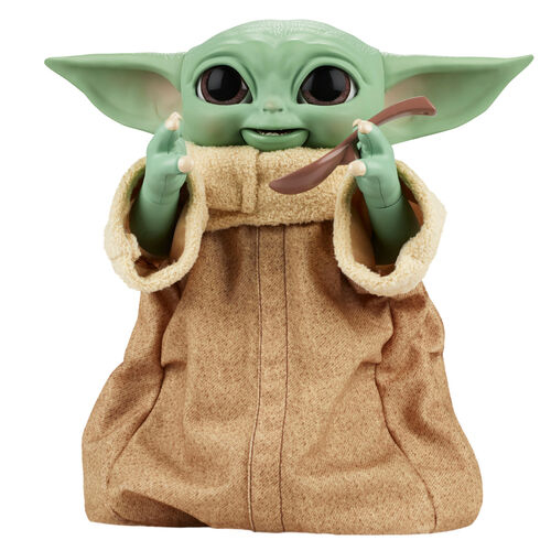 Figurina interactiva Star Wars - Baby Yoda, Galactic Snackin’ Grogu, 23,5 cm [3]