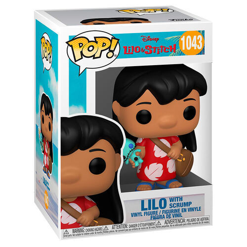 Figurina - Liloand and Stitch - Lilo with Scrump, Rosu, 9.5 cm [3]