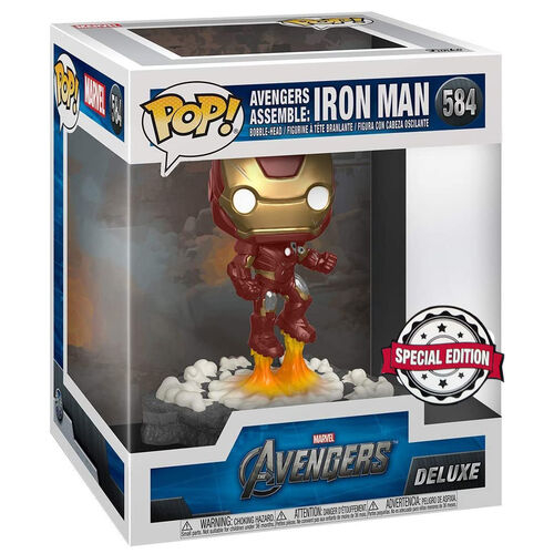 Figurina Funko POP Deluxe Avengers Iron Man Assemble Exclusive 15 cm [3]