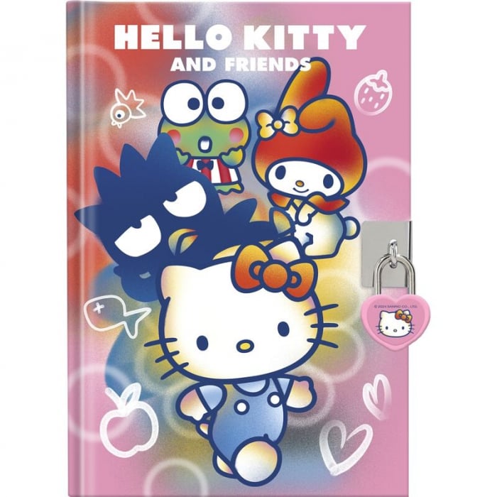 Jurnal cu stilou magic Hello Kitty, Kids Euroswan, 205x255x50mm, set cu autocolante [3]