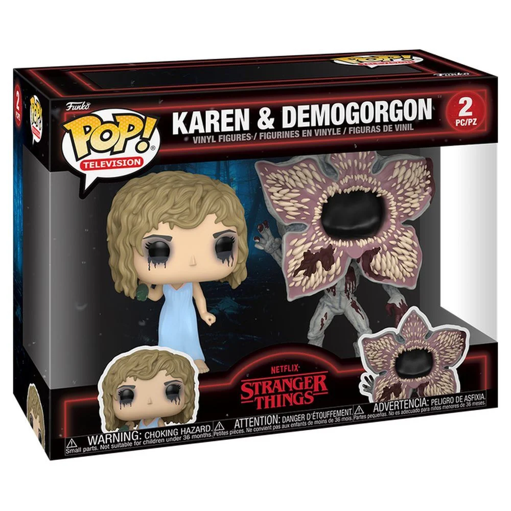 Pachet Funko POP 2 figurine Stranger Things Karen și Demogorgon [2]