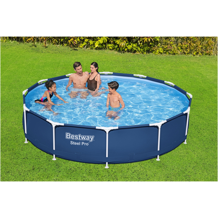 Piscina Bestway Steel Pro, pompa filtrare inclusa, 3.66m x 76 cm [5]