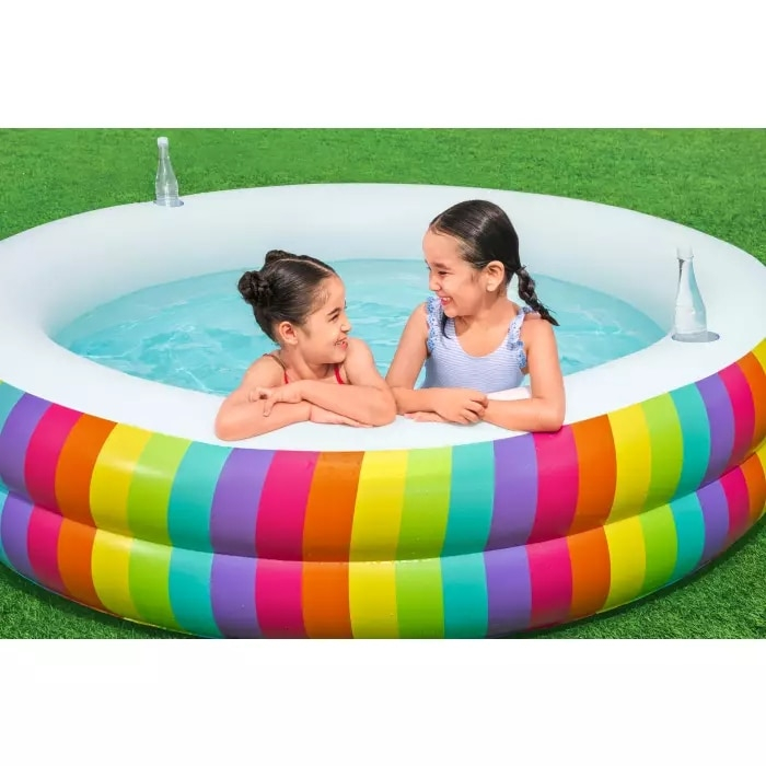 Piscina gonflabila Bestway - Family Pool, Rainbow Dreams, 206 x 206 x 51 cm [3]