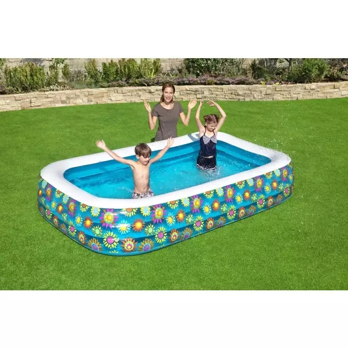 Piscina gonflabila Bestway, Happy Flora Kids Pool, 3.05m x 1.83m x 56cm [4]