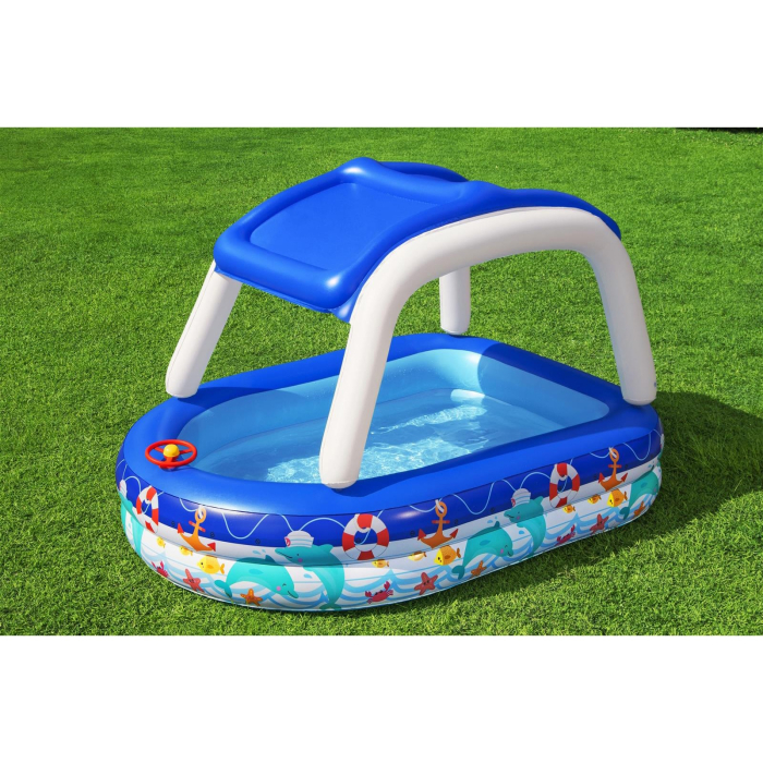 Piscina gonflabila pentru copii Bestway, Sea Captain Family Pool, 213 x 155 x 132 cm [7]