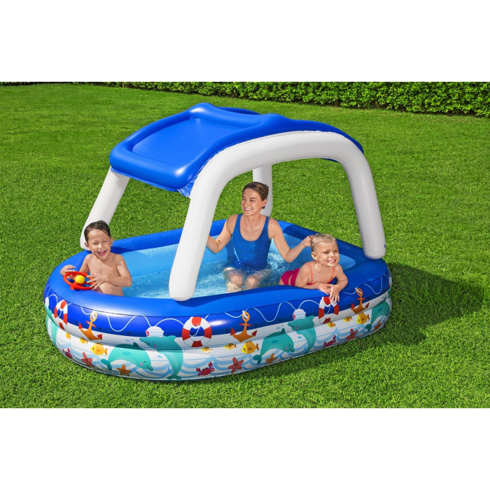Piscina gonflabila pentru copii Bestway, Sea Captain Family Pool, 213 x 155 x 132 cm [5]