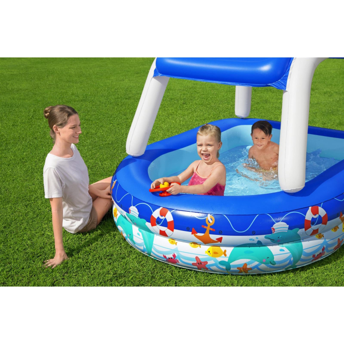 Piscina gonflabila pentru copii Bestway, Sea Captain Family Pool, 213 x 155 x 132 cm [6]