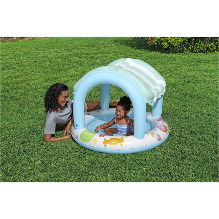 Piscina pentru copii Bestway Sweet Shope cu acoperis solar, 104x84cm [2]