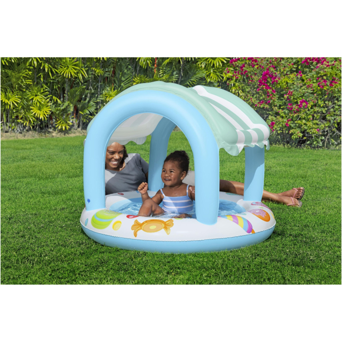 Piscina pentru copii Bestway Sweet Shope cu acoperis solar, 104x84cm [3]