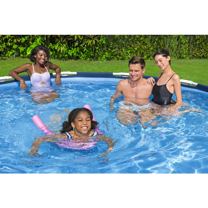 Piscina rotunda Bestway, Steel Pro Frame cu pompa de filtare cadru metalic, albastru, 305 x 76 cm [4]