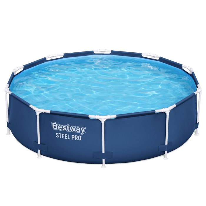 Piscina rotunda Bestway, Steel Pro Frame cu pompa de filtare cadru metalic, albastru, 305 x 76 cm [2]