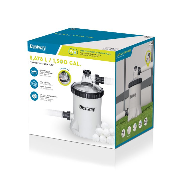 Pompa cu filtru Bestway, Polysphere, 5.678 l/h, 110 W [4]
