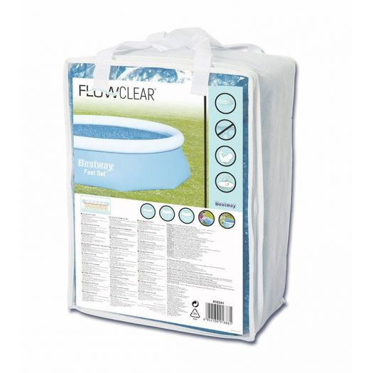 Prelata solara pentru piscina Bestway, Flowclear Solar, albastru, rotund 305 cm [2]