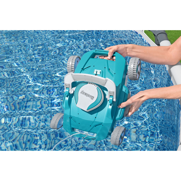 Robot curatare piscina autonom AquaTronix Bestway, cu senzor de apa integrat pentru pornire si oprire automate, autonomie 90 minute [6]