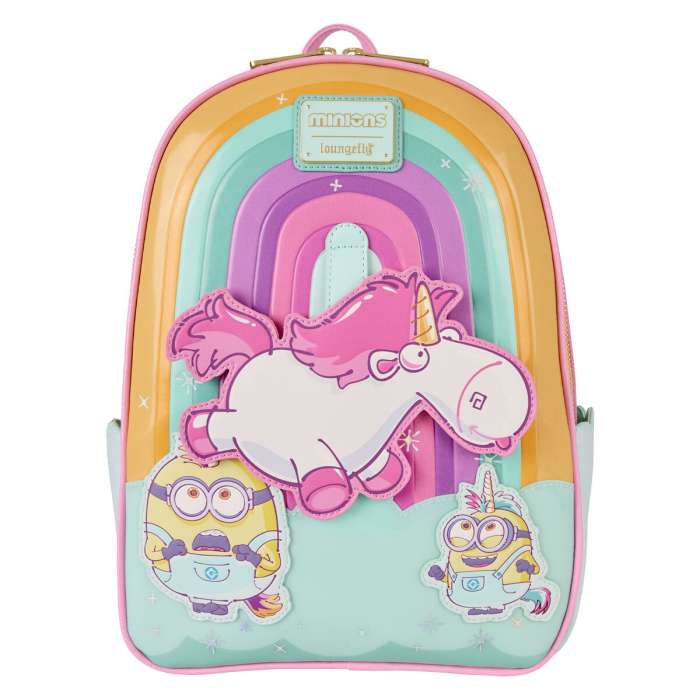 Rucsac Loungefly Fluffy Unicorn Minions 30cm [4]