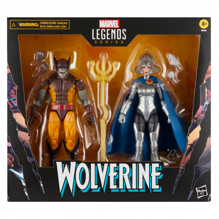 Set 2 figurine articulate Wolverine & Lilandra Neramani, Hasbro, Wolverine 50th Anniversary Marvel Legends 15 cm [2]