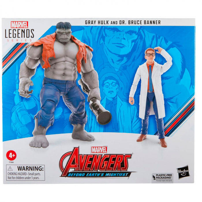 Set 2 Figurine Gray Hulk & Dr. Bruce Banner Beyond Earths Mightiest Los Vengadores Avengers Marvel 15cm [1]