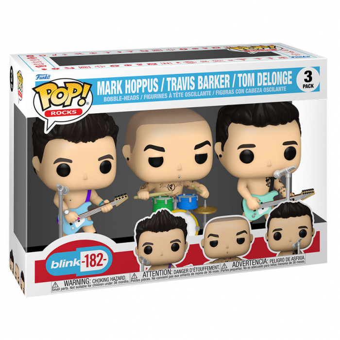 Set 3 Figurine Blink 182 POP! Rocks, 9cm, Multicolor [3]