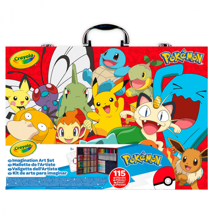 Set Complet pentru Desenat si Pictat Pokemon Crayola, 115 de Elemente, Multicollor [2]