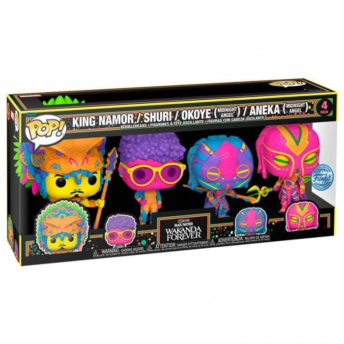 Set de 4 Figurine Funko POP Marvel Black Panther Wakanda Forever Exclusive [2]