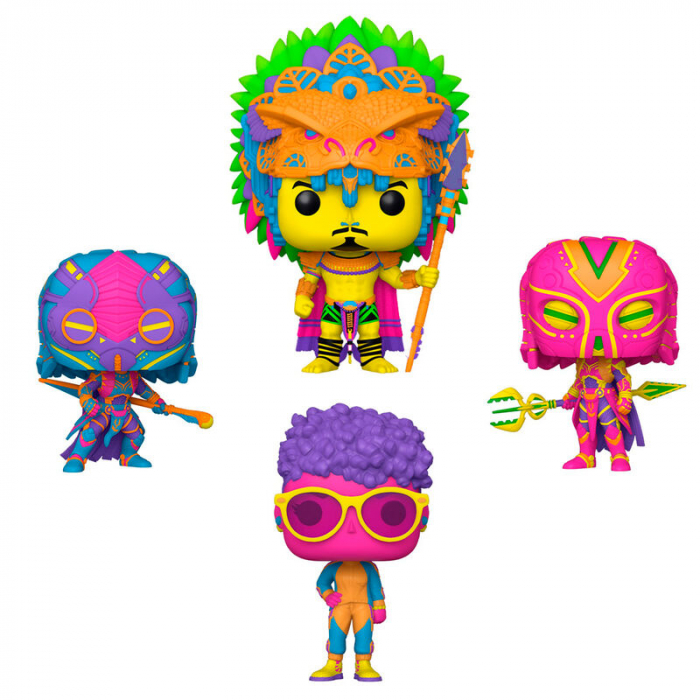 Set de 4 Figurine Funko POP Marvel Black Panther Wakanda Forever Exclusive [1]