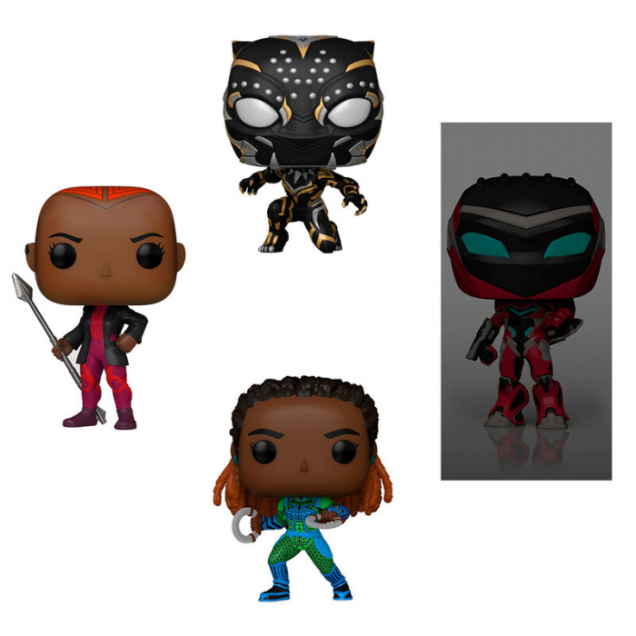 Set de 4 Figurine Funko POP Marvel Black Panther Wakanda Forever Exclusive [2]
