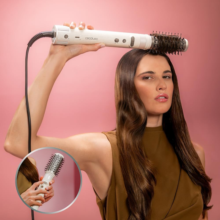 Set Perie rotativa cu 8 capete Cecotec CeramicCare 8in1 AirGlam, Multistyler, Ondulator, 1500W, Indreptat parul, Uscator, acoperire ceramica si kera [8]