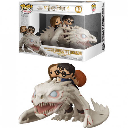 Stoc Limitat - Figurina Funko Pop Harry Potter - Dragon with Harry, Ron & Hermione