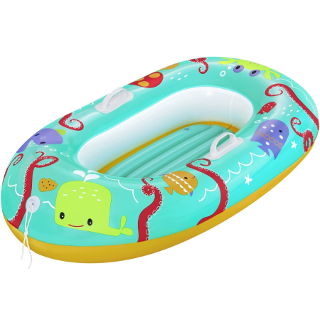 Barci gonflabile - Barca gonflabila Bestway Baby Boat - Tropical Crew, 119 x 79 cm