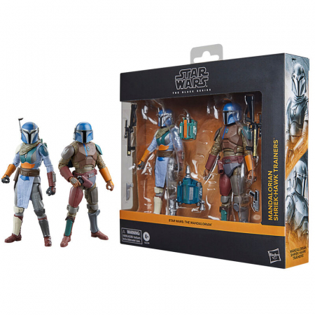 Colectie - Blister 2 figurine Antrenori Mandalorian și Shriek-Hawk The Mandalorian Star Wars 15 cm