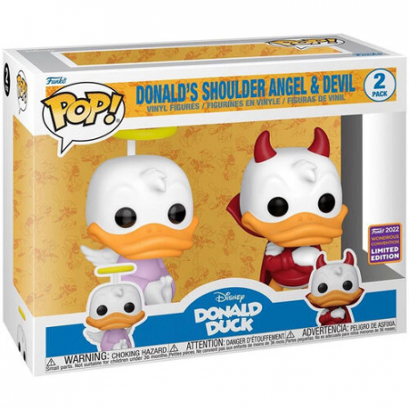 Colectie - Blister 2 Figurine Funko POP Disney Donald Duck - Exclusiv Donald Angel & Devil