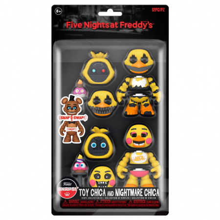 Figurine de colectie - Blister 2 figurine Funko POP Snaps! Five Nights at Freddy's Toy Chica și Nightmare Chica