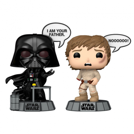 Figurine de colectie - Blister 2 Figurine Funko POP Star Wars Darth Vader și Luke Skywalker