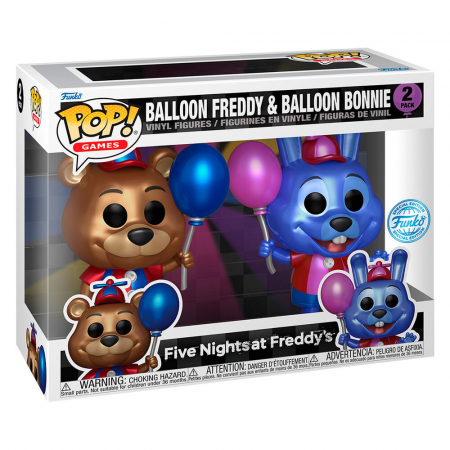 Blister 2 figurine POP Five Nights at Freddy's Balloon Freddy şi Balonul Bonnie Exclusiv [1]