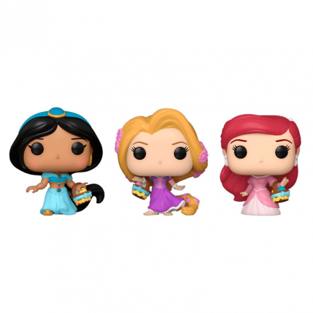 Blister 3 Figurine Carrot Pocket POP  Printese Disney Rapunzel Ariel Jasmin [1]