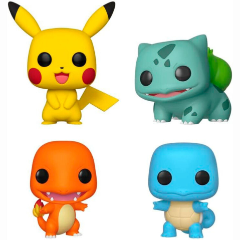 Blister 4 Figurine Funko POP Pokemon Starters Exclusive [1]