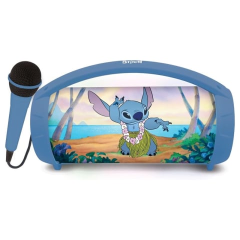 Colectie - Boxa Lexibook - Disney Stitch, cu microfon si lumini