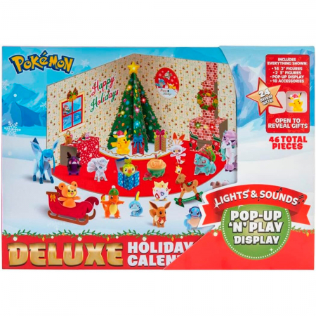 Calendare de advent - Calendar Advent Deluxe Pokemon Lumini și sunet 24 piese