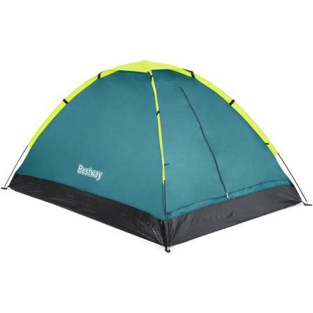 Produse de sezon - Cort camping Bestway Pavillo Cool Dome 68084, 2 persoane, 145x205x100 cm, albastru/galben