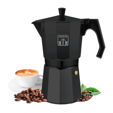 Livrare in 24 Ore - Espressor Moka Pot pentru aragaz Cecotec, Mokaclassic 1200, capacitate 600 ml, compatibil cu toate sursele de caldura, ideal pentru a prepara 12 cesti de cafea, garnitura din silicon, filtru din otel 