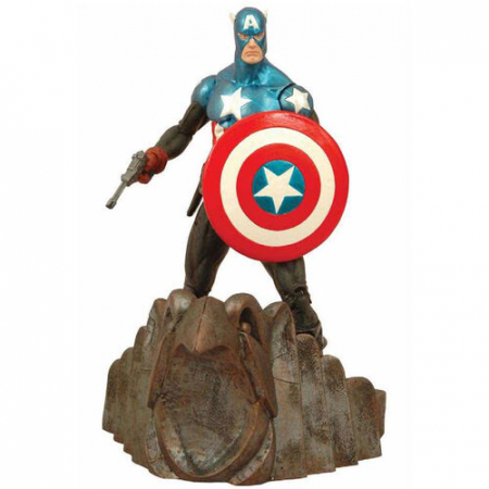 Figurine de colectie - Figurina Captain America Marvel Select 18cm