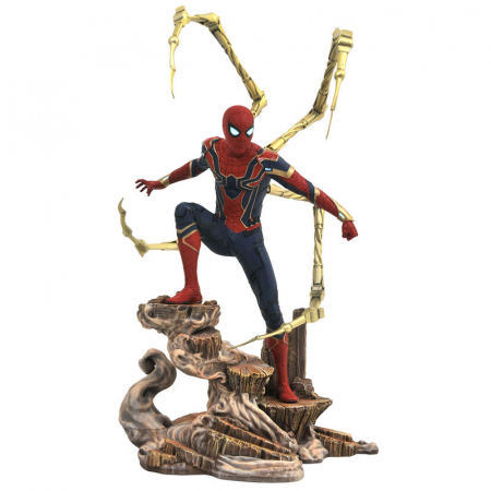 Statuete de colectie - Figurina Diorama Iron Spiderman Avengers Infinity War Marvel 23cm