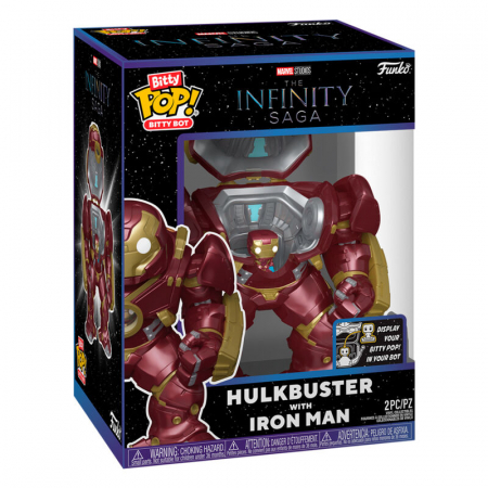 Figurine de colectie - Figurina Funko POP Bitty Bots Marvel Infinity Saga Hulkbuster cu Iron Man