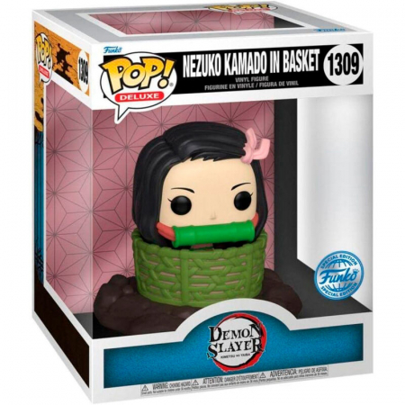 Accesorii Gaming - Figurina Funko POP Deluxe Demon Slayer Kimetsu no Yaiba Nezuko Kamado in Basket Exclusive