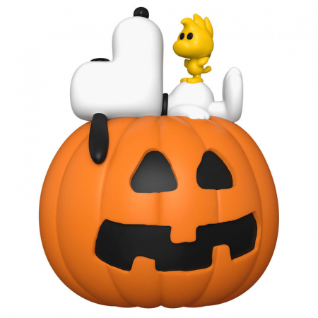 Colectie - Figurina Funko POP Deluxe Peanuts Snoopy & Woodstock with Pumpkin