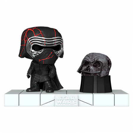 Figurine de colectie - Figurina Funko POP Deluxe Star Wars Kylo Ren with Darth Vader Helmet