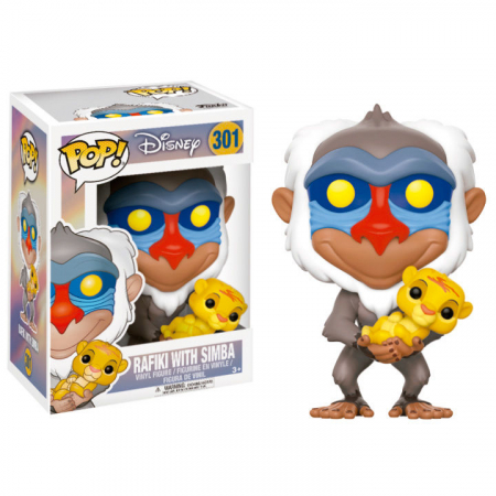 Figurine de colectie - Figurina Funko POP Disney Regele Leu Rafiki cu Simba