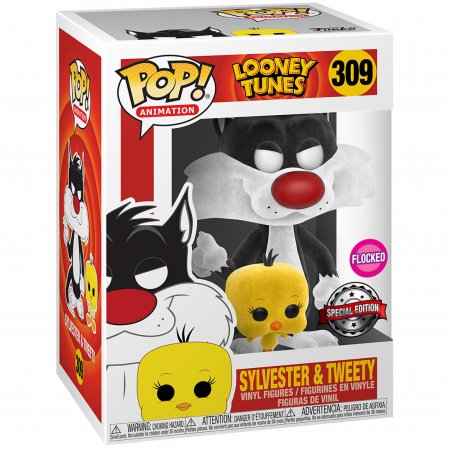 Figurina Funko POP Looney Tunes Sylvester and Tweety Flocked Exclusive [2]